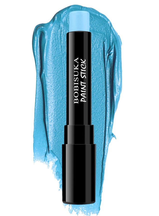 BOBISUKA Light Blue Face Paint Stick – Sweatproof Eye Black for Baseball Football Softball Sports, High Coverage Halloween Makeup Cosplay SFX – Ideal for Ice Fairy, Frost Spirit, Mermaid Looks - Image 1